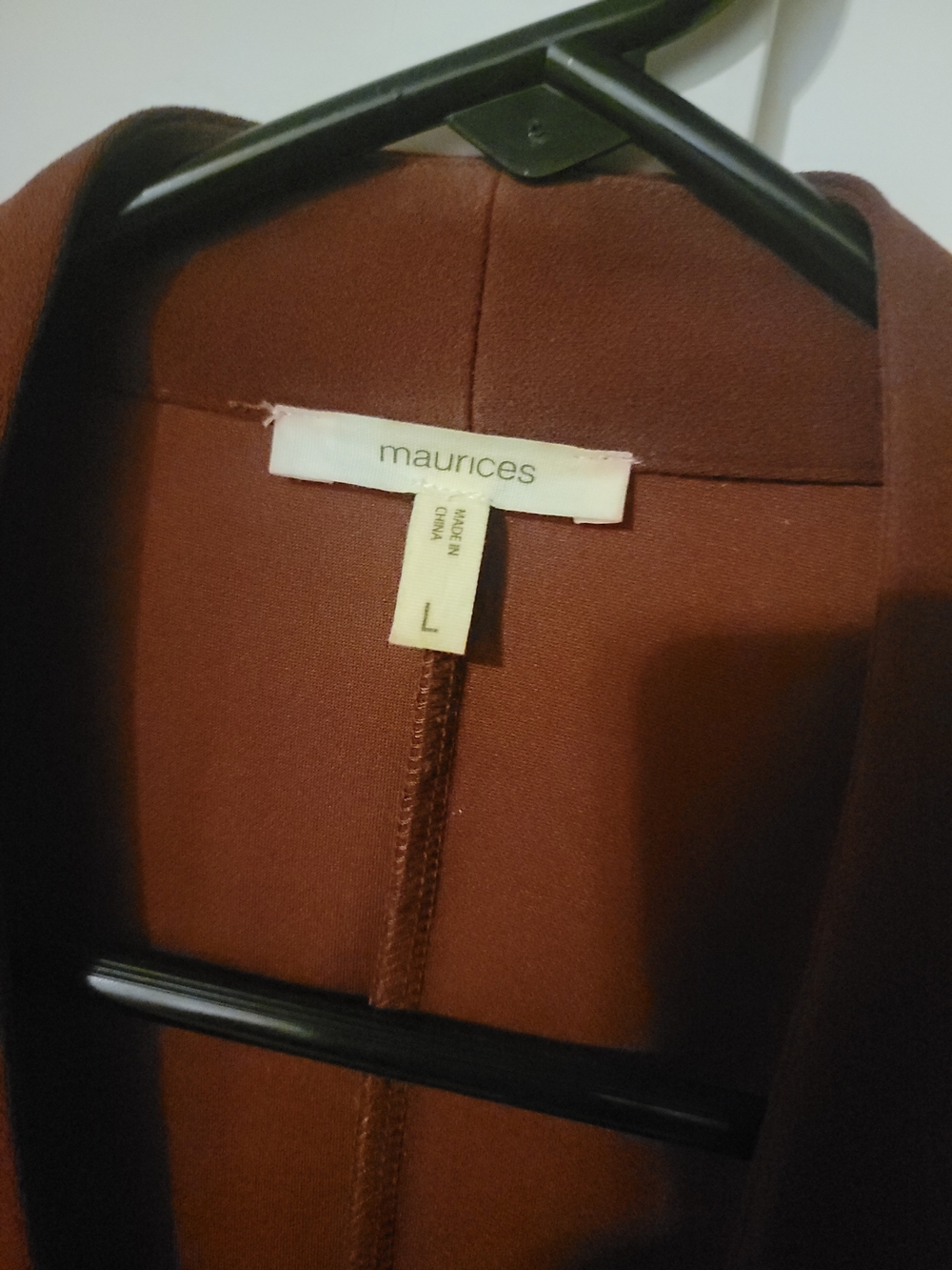 Maurices Rust Open-Front Blazer Jacket - Picture 2 of 3
